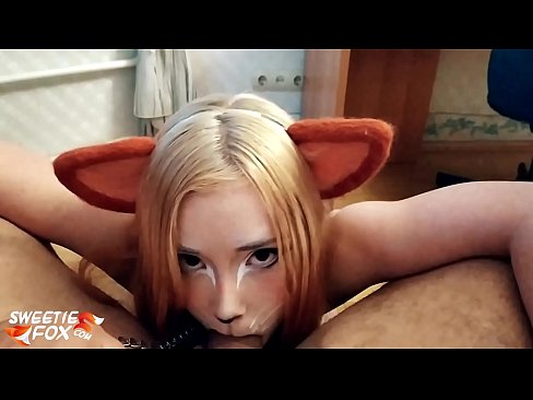 ❤️ Kitsune menelan batang dan air mani di dalam mulutnya ❤❌ Lucah cantik pada kami